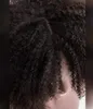 250 densité Afro crépus bouclés dentelle avant perruques de cheveux humains avec frange courte Bob dentelle frontale perruque pour les femmes pleine 4B 4C Dolago Black3161693