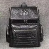 Sac à dos en cuir véritable pour hommes, sac de voyage de luxe de grande capacité, tendance, de haute qualité, classique