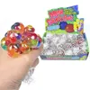 Brinquedo de descompressão 5.0cm Colorf Beads Malha Squish Uva Bola Fidget Brinquedo Anti Ventilação Squishy Balls Squeeze Brinquedos Descompressão Ansiedade R Dhzfk
