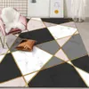 Schwarz-gelbe Teppiche, geometrischer Teppich und Teppich im nordischen Stil, Wohnzimmer, Kinderzimmer, Nachttisch, rutschfeste Bodenmatte, Küche, Badezimmer, Ar251j