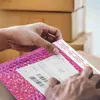 Outros produtos plásticos descartáveis 50pcs bolha mailer laser rosa envelopes vermelhos acolchoados mailer poli para embalagem de presente auto-selo saco de transporte estofamento rosa T24