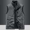 Heren wintervestjas Casual dikker polar fleece dubbelzijdige dressing Warm buiten kamperen wandelen vissen vest 240229