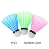 4 stuks Nylon LED Badminton Shuttles Badminton Indoor Outdoor Sport Training Badminton voor Bal Training Game Gereedschap Kit 240304