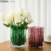 Vaser Creative Hydroponic Vase Decoration Glass Vase Crafts Living Room Dining Table Flower Arrangement Nordic Home Decoration Art L240309