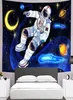 Ny astronautvägg hängande dekoration modern college sovsal dekor tapestry universum tapiz kid boy rum tentur mural6220290