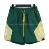 Designer Mens Letter Tryckt Summer Fashion Patchwork Loose Shorts