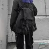 ゴシックカップルバックパック女性メンスクールバッグ10代のカジュアル旅行ショルダーバッグヒョウブラックスチューデント205D