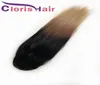 T1B427 Cordão rabo de cavalo colorido cabelo humano brasileiro virgem reto rabo de cavalo extensões clip ins 100g mel loiro ombre ha8873706