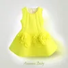 Kız Elbise Sarı Çiçekler Parti Çocuk Elbise Çocuk Giysileri Kız Kıyafetleri Kostümler Sukienka