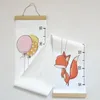 Decoratieve platen groeigrafieken voor kinderen canvas hoogte liniaal oprollen baby verjaardagscadeau wanddecoratie