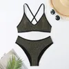 Sexy women's fashion designer bikini suit with strap shape swimsuit