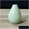 Vaser Creative Home Decoration Small Ceramic Vases Modern Simple Living Room Decor Dry Flower Dekorativa föremål Ornament Mini Vase Drop Dhkiq