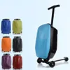 Suitcases 20 Inch Carry On Scooter Trolley Suitcase Skateboard Luggage Wheels2428