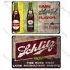 Metal Painting Retro Beer Can Signage Metal Plate Vintage Iron Poster Wall Art Painting Suitable For Home Garage Bar Party Decorative Painting T240309
