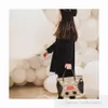 Fashion Children Designer letter printed handbags INS kids cartoon tote bags luxury girls single shoulder messenger bag S1068