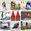 Autres articles de sport 48 Pack 7 pouces Cônes de signalisation en plastique Agilité Marqueur de terrain de football Sécurité Entraînement sportif pour le patinage Drop Delive Dh9Xg