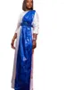 Roupas étnicas Plus Size Riche Vestidos Longos Bazin Mangas de Inverno Mulheres Africanas Festa Diária Tradicional Casamento Noite Gow