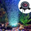 7 couleurs entières lumière LED étanche multicolore lampe de réservoir de poisson submersible Mini lumières d'aquarium éclairage de disque d'aération de bulle 6714834