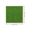 Tapis 4pcs jardin artificiel herbe miniature fée pelouse bricolage décoration de paysage x 15 cm (vert)