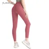 2024 Yogabroeken Lu Align-leggings Damesbroeken Oefening Fitnesskleding Hardloopleggings voor meisjes Gymnastiek Slim Align-broeken Damesshorts Cropped broeken Outfits Damessporten 4642