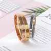 Hot Zhicati -armband femte generationens skruvmejsel Love Titanium Steel Plated Rose Gold Batch 7y9f