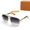 Klassische Attitude-Sonnenbrille für Männer und Frauen, quadratischer Rahmen, V-Designer-Sonnenbrille, Unisex, UV400-Schutz, vergoldete Brillengestelle, Ey228e