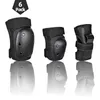 6st Kit Black Skateboard Ice Roller Skating Protective Gear Elbow Pads Wrist Guard Cycling Riding Knee Protector 240226