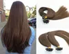 Whole Prebonded Human Hair Extensions 4 Dark Brown UTip Hair Thick Ends Keratin Virgin Brazilian Nail Tip 1gstr3082545