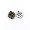 200 st mycket antik silverbrons gjord med kärlekshjärta charmhängen för smycken tillverkar örhängen halsband och armband A-5282343
