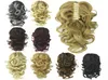 16 tum Deep Wave Synthetic Claw Ponytail Exentions GRIP PONYLAILS Simulation Human Hair Extensions Bunds MW0628021612