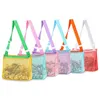 Storage Bags Beach Toy Mesh Bag Kids Shell Storage Seashell Pool Sand Toys Swimming Accessories For Boys Drop Delivery Home Garden Hou Dhwxw