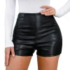 Shorts Sexig Bright Leather Women Mini Shorts Spice Girls Short Pants Ladies Casual Solid Push Up Shorts BodyCon for Pole Dance