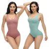 Taille Tummy Shaper Une pièce shapewear qui comprime l'abdomen rassemble et soulève les fesses façonnant les sous-vêtements de taille post-partum pour femmes élastiques beau corps