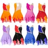 Robes de fille Enfants filles robe de Ballet sans manches gymnastique entraînement Dancewear pour danse lyrique Figure patinage sur glace scène Performance Costumes