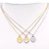 Nova marca coração amor designer colar clássico moda para mulheres acessórios de aço inoxidável pingente colares pingentes wo174s