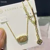 デザイナーKendras Scotts Neclace Jewelry Singaporean Chain Eregance Oval Necklace K Necklace Memale Collar Chain女性ネックレス