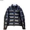 Jaqueta masculina para baixo parkas puffer jaquetas maya roupas série ao ar livre manter quente preto outerwear proteção fria crachá decoração espessamento casaco plus size m-5xl 44iq