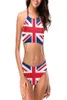 Women039s roupa de banho bandeira britânica union jack biquinis maiô exótico cintura baixa feminino maiô m15026211