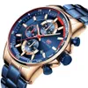 Luxury Brand Mini Focus 0218G Mens Quartz Chronograph Wrist Watch278c