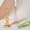 Artist Style Candle Holders Candlestick Wedding Table Centerpieces Room Decoration for Home Decor Designers Crystal Glass 240304