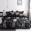 Three Piece Fashion Bedding Sets Printed King Queen Size Luxury Quilt Cover Pillow Case Duvet Brand Bed Comforters Set High Qualit273S