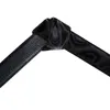 Stylish Black äkta läderremmar Metall Automatiska spännen Ratchet Midjebandremmar för män Casual Formal Cowboy Babu Gift 240309