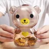 Childrens Piggy Bank Candy Zmień Przezroczyste plastikowe kreatywne kreskówki