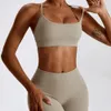 Conjunto de yoga roupas de treino fitness ternos de alta qualidade sutiã esportivo cintura alta leggings 2 peça mulheres alta estiramento ginásio outfit 240301
