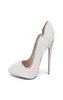 Biały najnowszy projektant imitacja Pearl Honeymoon Buty 11 cm Wysokie obcasy spiczaste palce buty panny młodej cienki obcasy Kobiety Pumps7832478