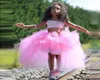 Pink Swallow tail Girl long Tutu Skirt Lovely Princess Girls Birthday Party Skirts Pos ball gown costume Kid clothing 2202222557458