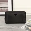 Portefeuilles unisexe en nylon noir, sac étanche, mode décontracté, bureau d'affaires, Portable multifonctionnel, porte-monnaie, porte-cartes 255h