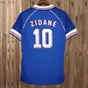 ファントップスティーサッカージャージ1998ジダンヘンリーレトロサッカージャージjorkaeff vieiraホームアウェイサッカーシャツ2006年グリーズマン半袖均一なsh240309