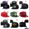 Ball Caps Designer Snapbacks Hats Wszystkie drużyny logo haft haft futbol bawełna bawełniana litera zamknięta siatka flex czapki rybackie flat dh3j0