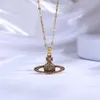 Viviennes Westwoods Saturn collier femme titane chaîne pendentif Simple mode bijoux